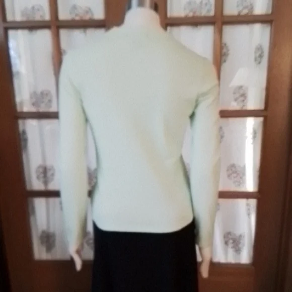 Two Cardigans, Cotton, Green, Aqua, Eddie Bauer & Studio Works. Size Small. - Picture 14 of 16